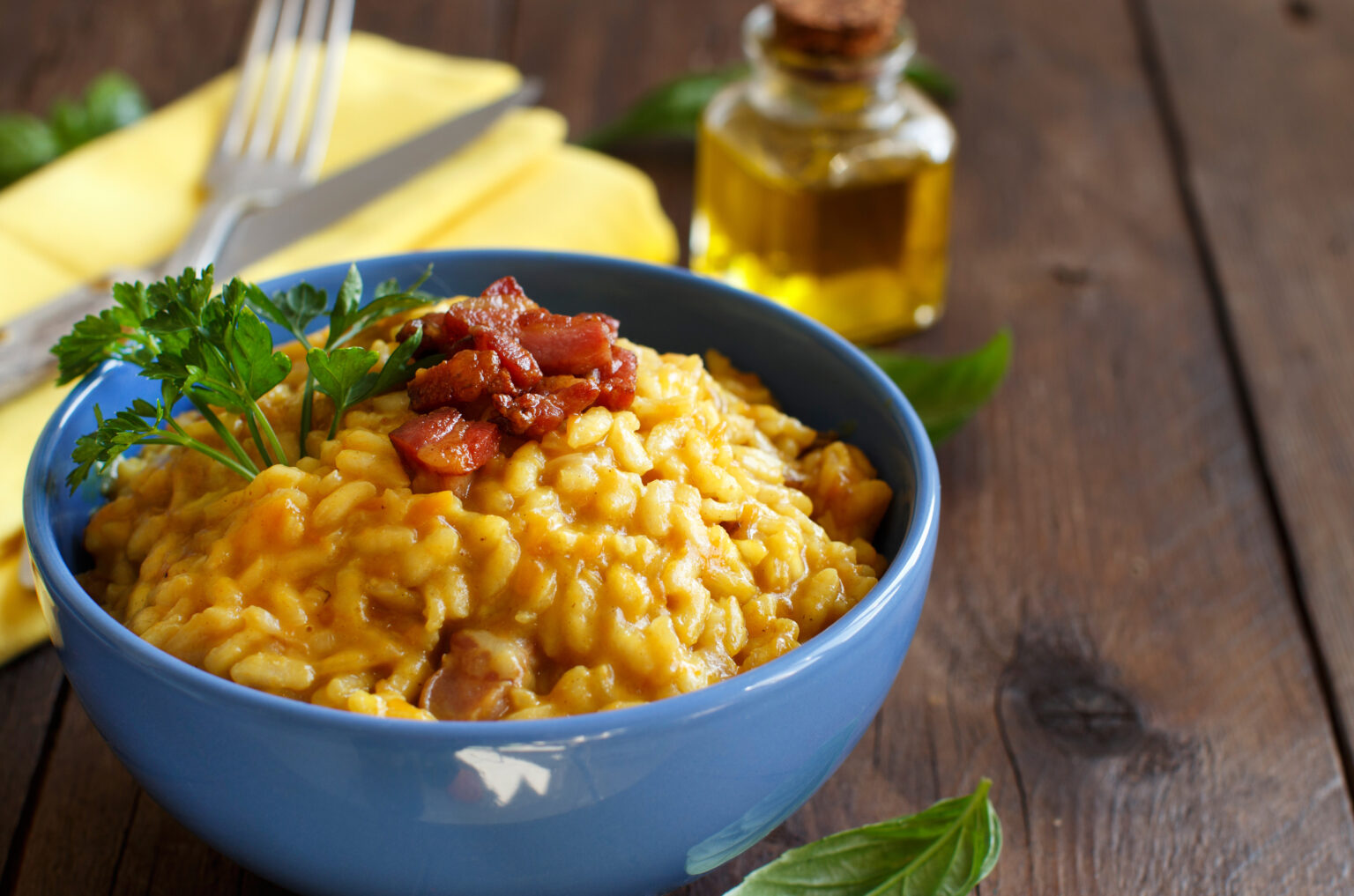 Risoto de Abóbora com Bacon