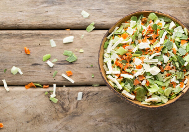 Herbs spice. Eco food. Dried vegetables spice.